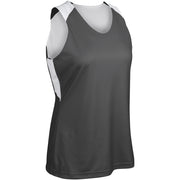 SWISH Reversible Basketball Jersey - Charcoal White - Womens - Small