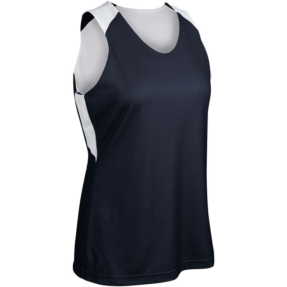 SWISH Reversible Basketball Jersey - Navy White - Womens - Large