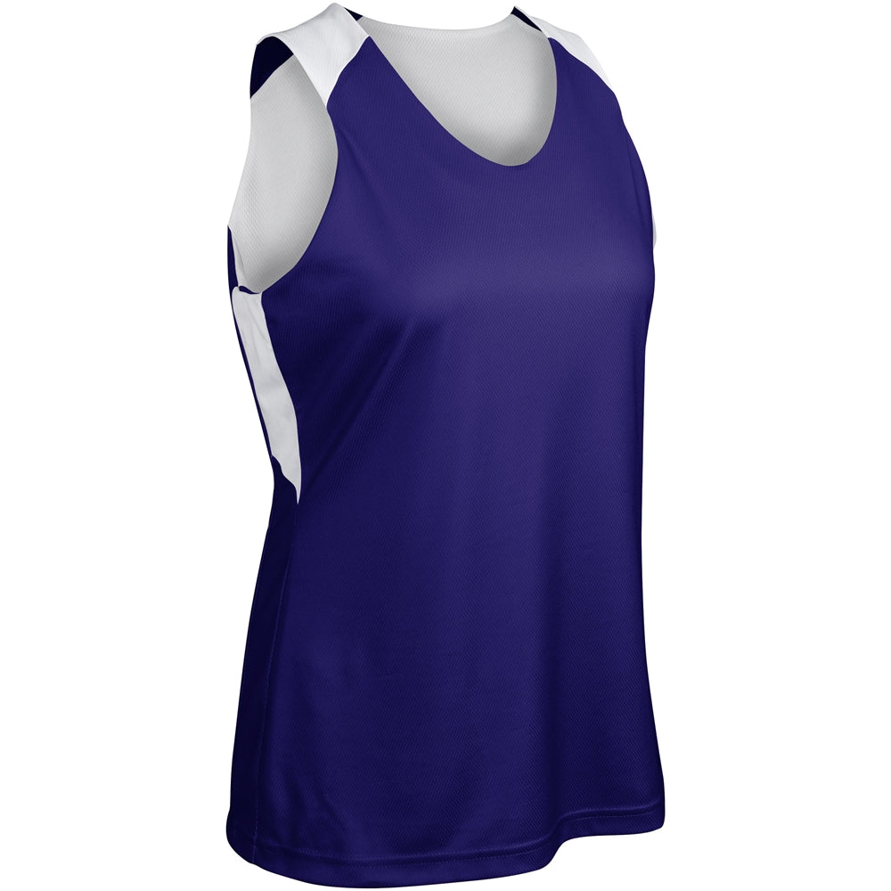 SWISH Reversible Basketball Jersey - Purple White - Womens - Extra-Large