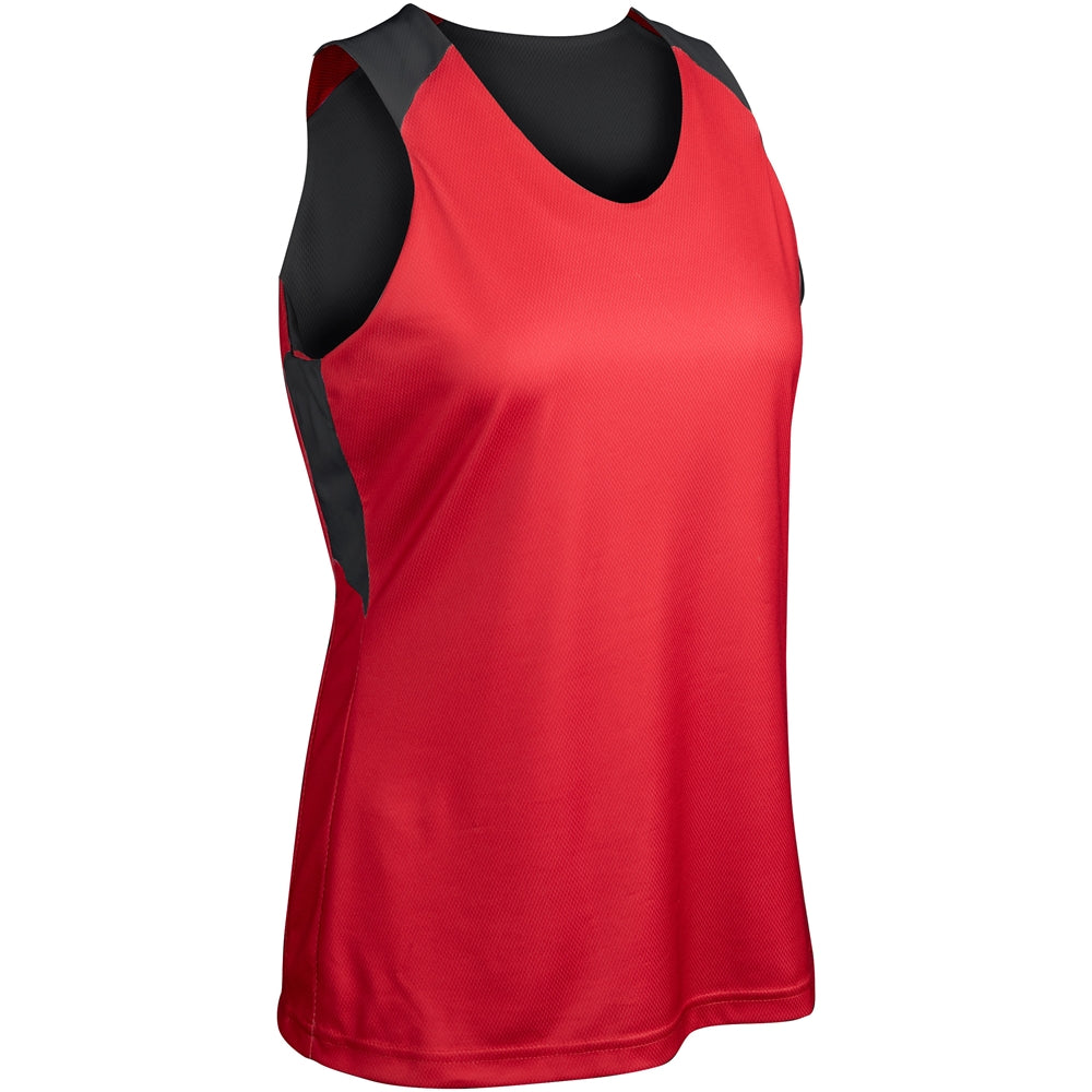 SWISH Reversible Basketball Jersey - Scarlet Black - Womens - XXLarge