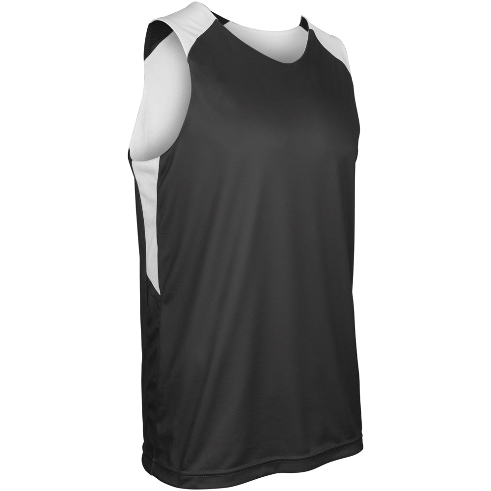SWISH Reversible Basketball Jersey - Black White - Girls - Medium