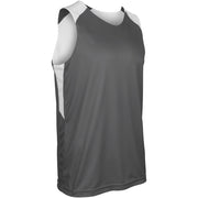 SWISH Reversible Basketball Jersey - Charcoal White - Girls - Small