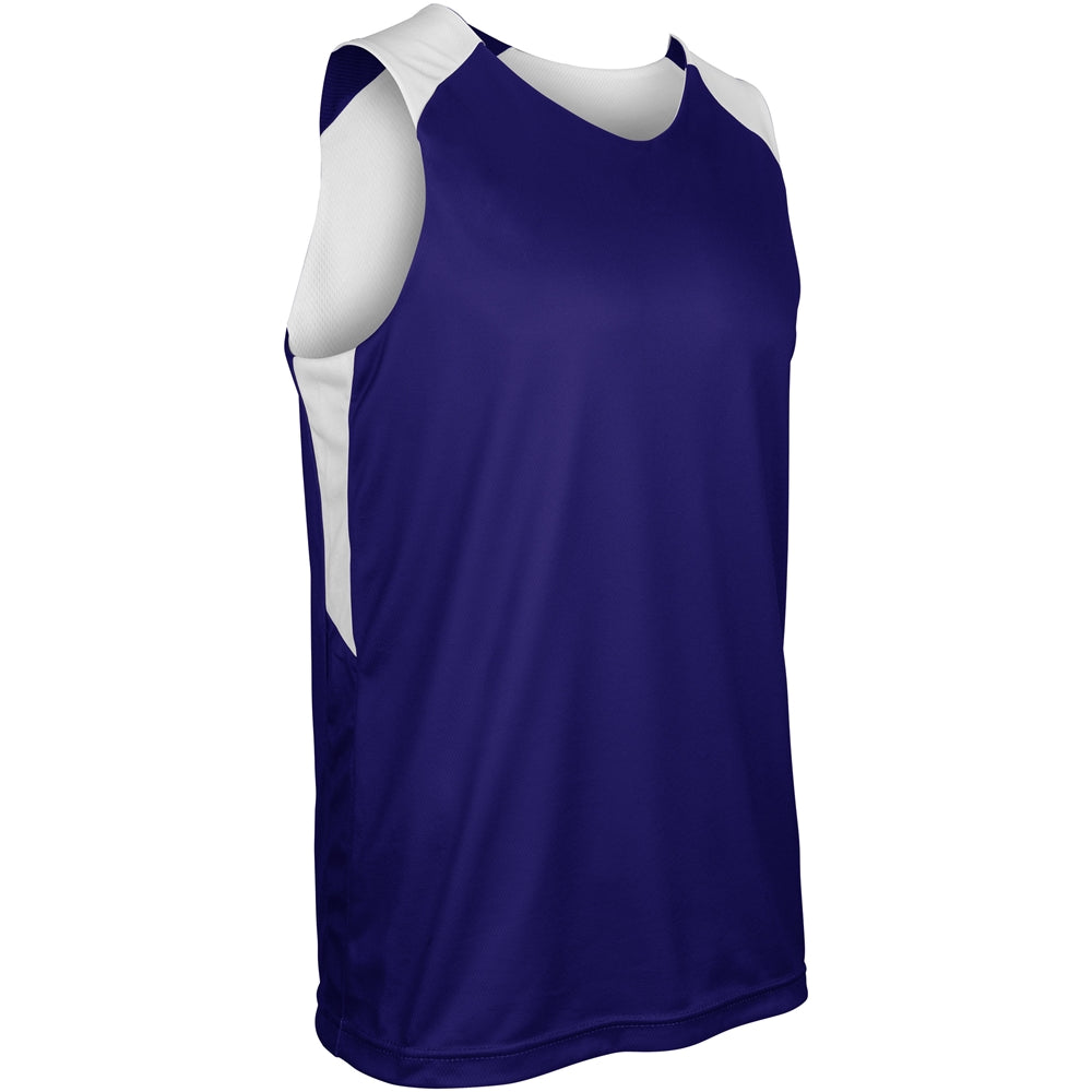 SWISH Reversible Basketball Jersey - Purple White - Girls - Large