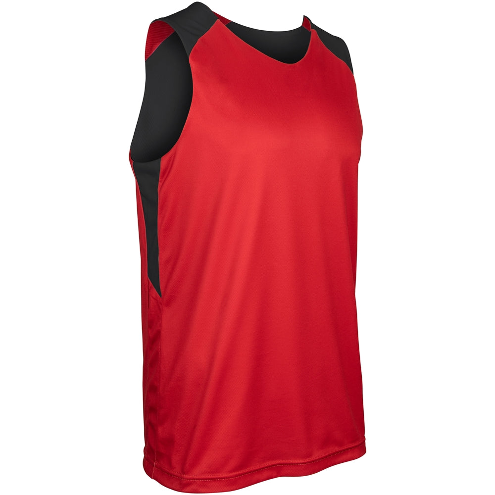 SWISH Reversible Basketball Jersey - Scarlet Black - Adult - Medium