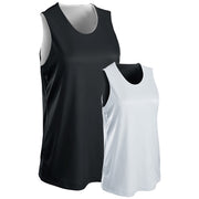 Vision Reversible Basketball Jersey - Black White - Girls - Medium