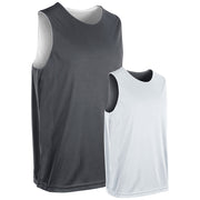 Vision Reversible Basketball Jersey - Charcoal White - Youth - Extra-Large