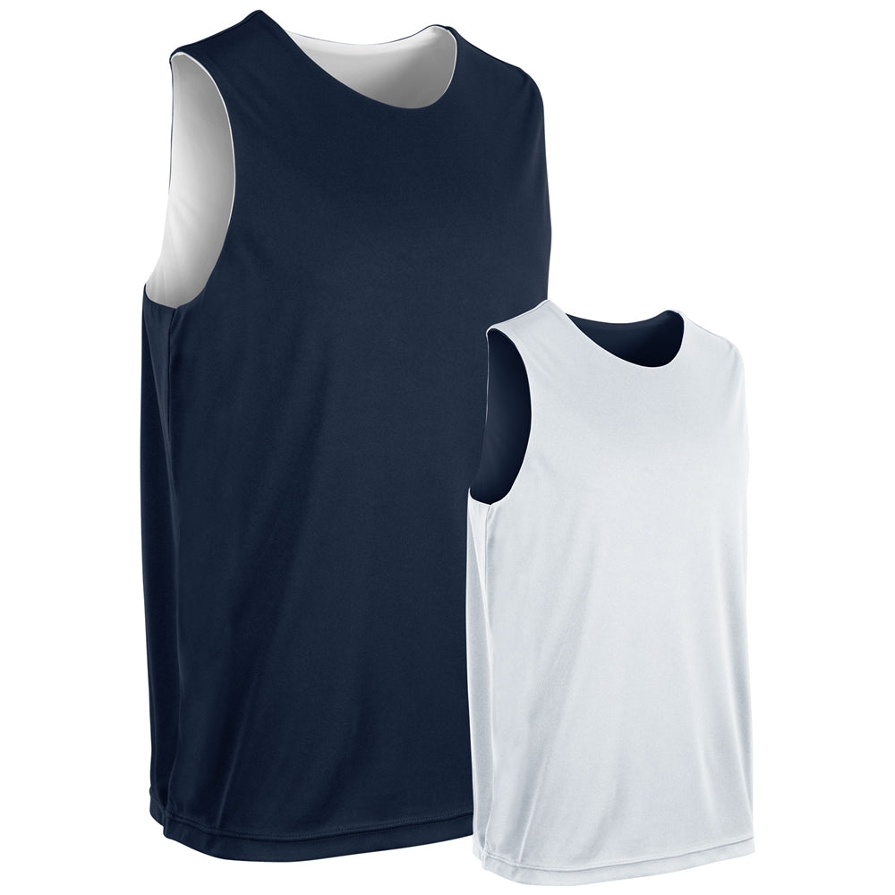 Vision Reversible Basketball Jersey - Navy White - Adult - XXLarge
