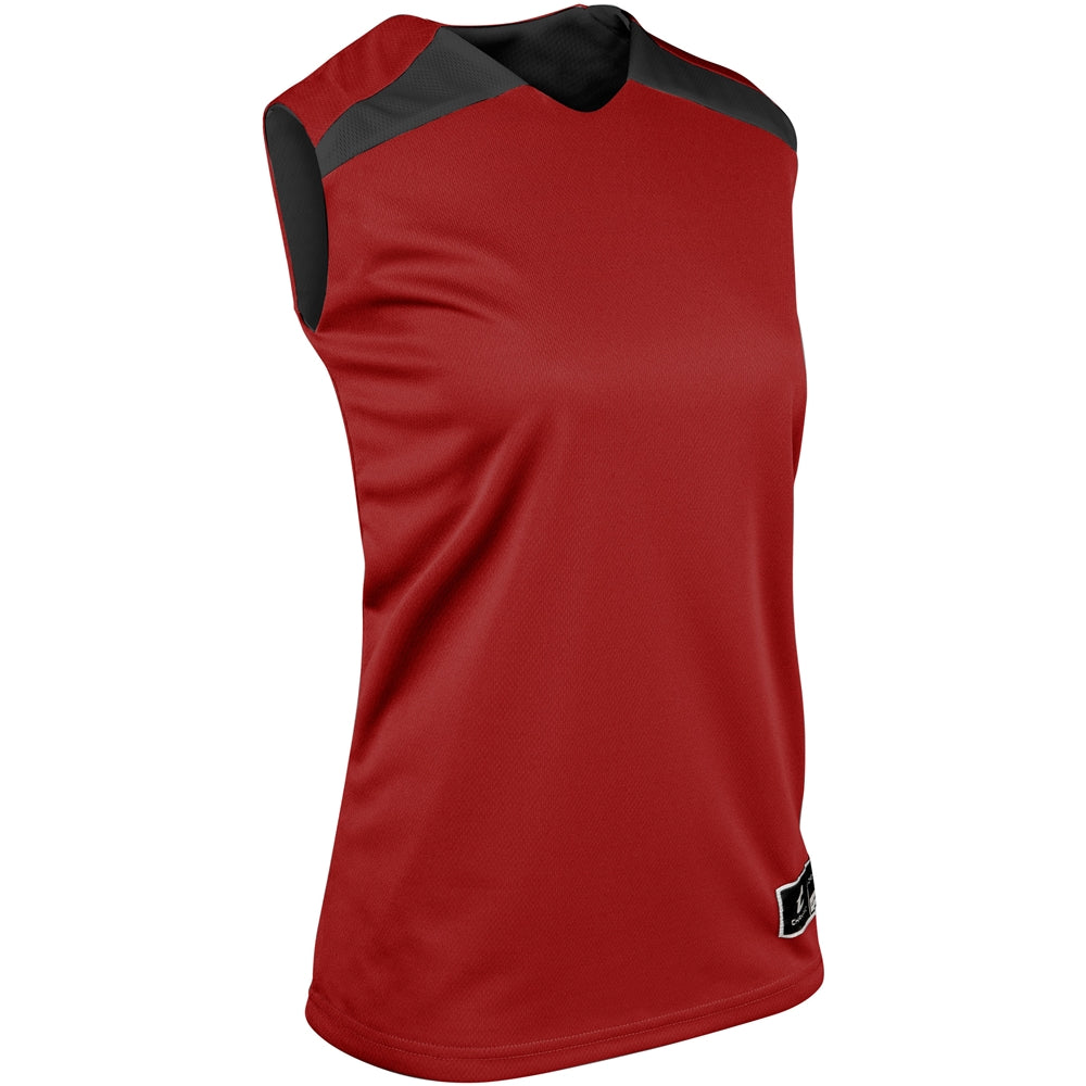 DRI-GEAR Pro-Plus Reversible Basketball Jersey - Scarlet Black - Womens - Large