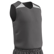 DRI-GEAR Pro-Plus Reversible Basketball Jersey - Charcoal White - Youth - Medium