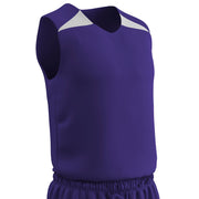 DRI-GEAR Pro-Plus Reversible Basketball Jersey - Purple White - Youth - Small
