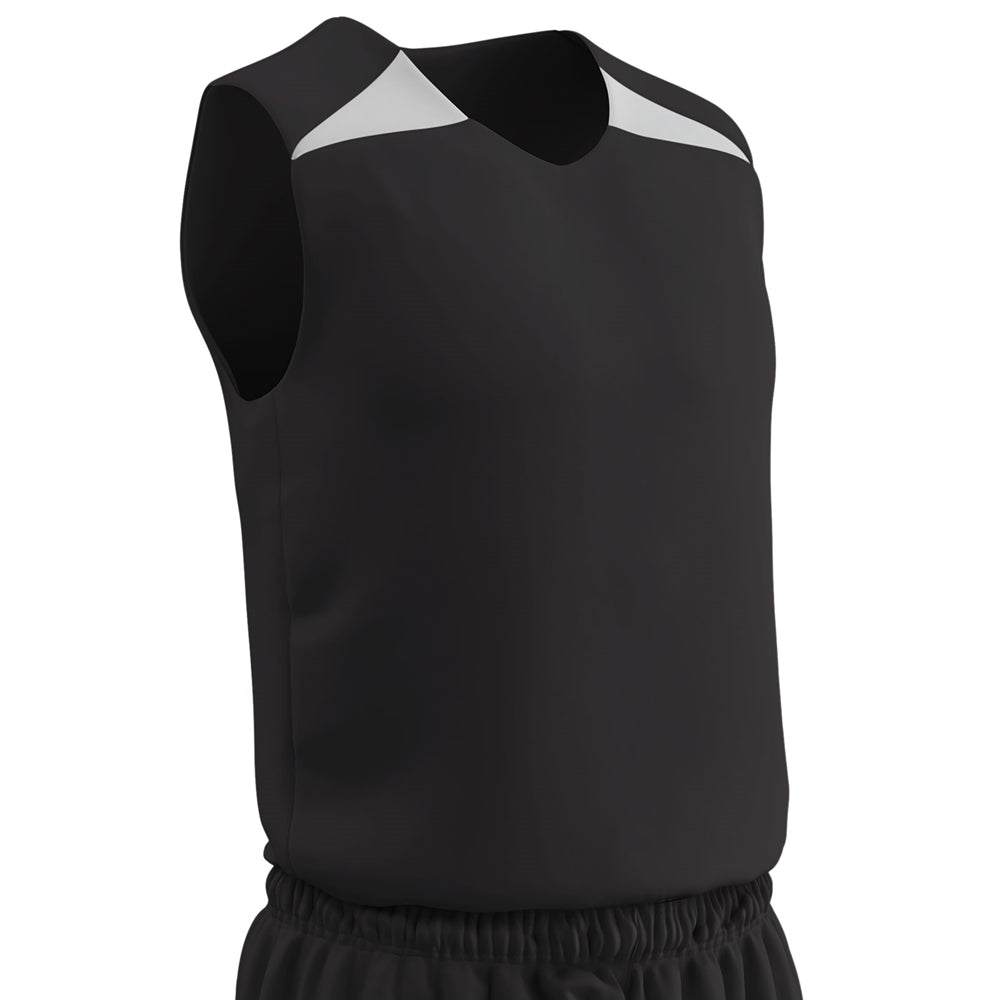 DRI-GEAR Pro-Plus Reversible Basketball Jersey - Black White - Adult - 3XL