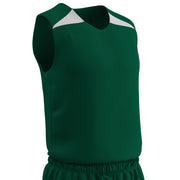 DRI-GEAR Pro-Plus Reversible Basketball Jersey - Forest Green White - Adult - Extra-Large