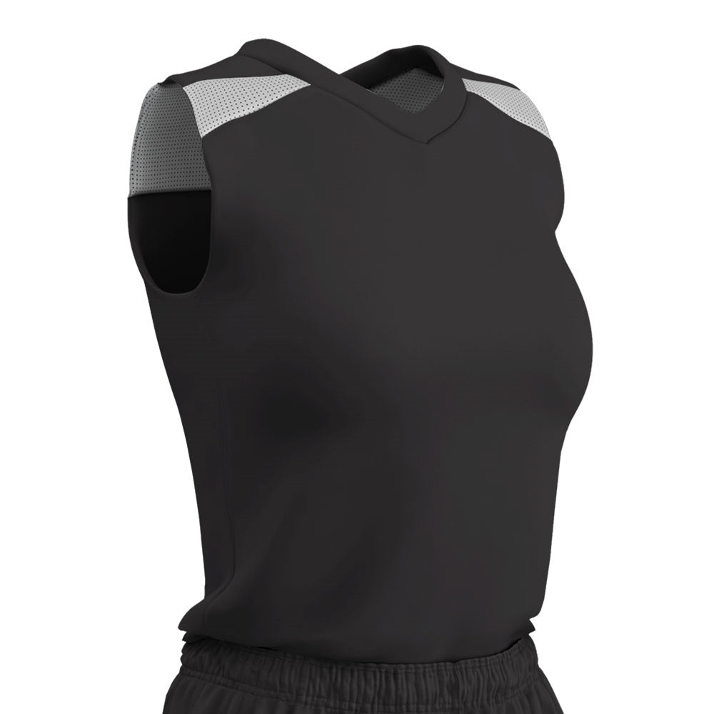 Free Toss Jersey - Black White - Womens - XXLarge