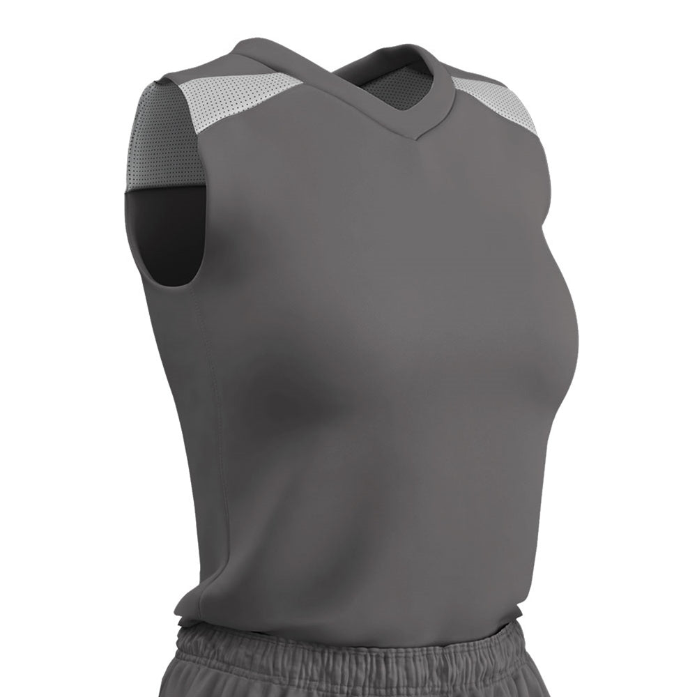 Free Toss Jersey - Charcoal White - Womens - Small