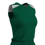 Free Toss Jersey - Forest Green White - Womens - Small