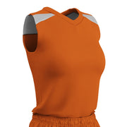 Free Toss Jersey - Orange White - Womens - Extra-Small
