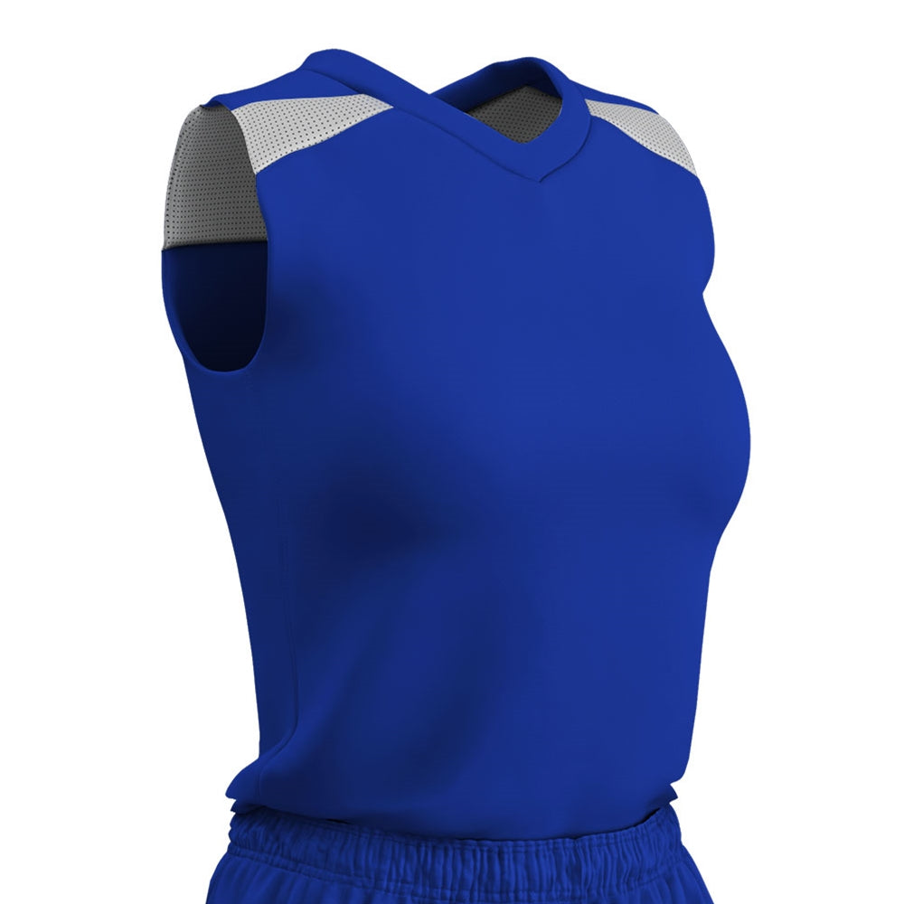 Free Toss Jersey - Royal White - Womens - XXLarge