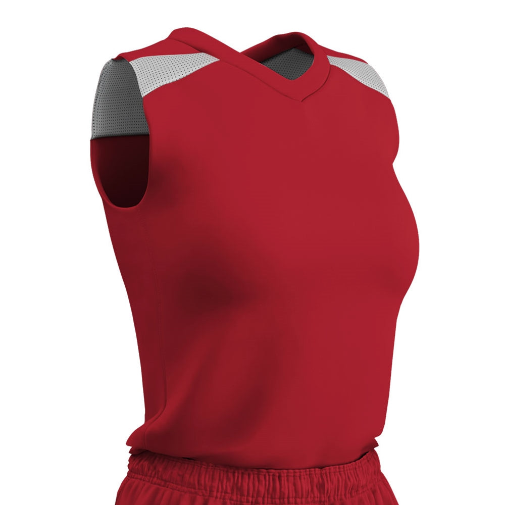 Free Toss Jersey - Scarlet White - Womens - XXLarge
