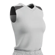 Free Toss Jersey - White Charcoal - Womens - Extra-Large