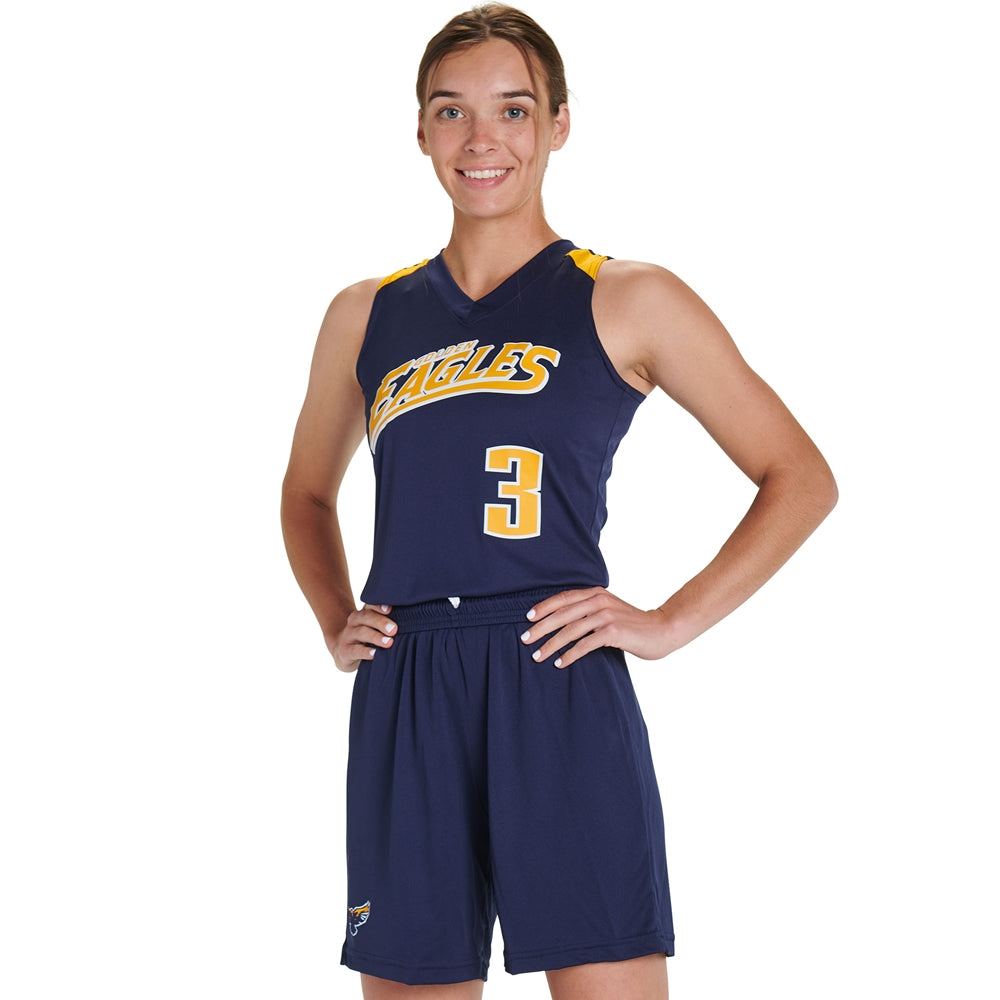 Free Toss Jersey - Gold White - Womens - Large