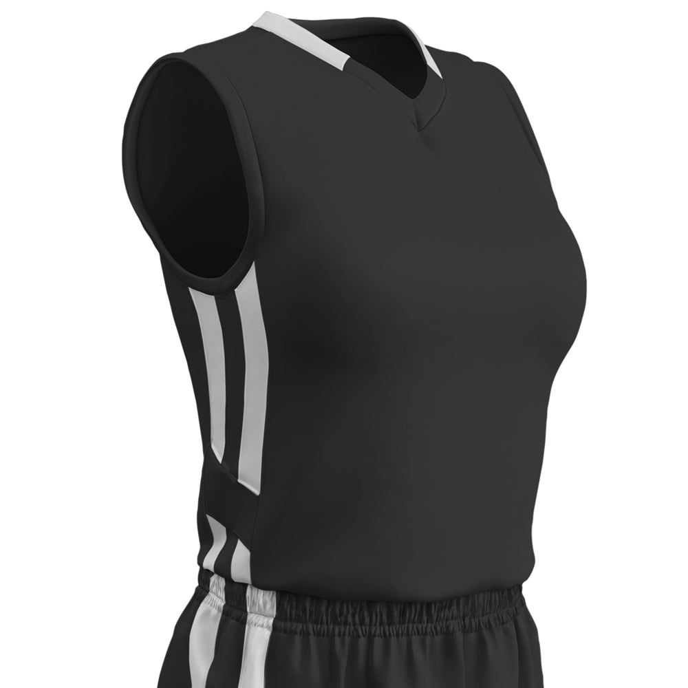 Muscle DRI-GEAR Basketball Jersey - Black White - Womens - XXLarge