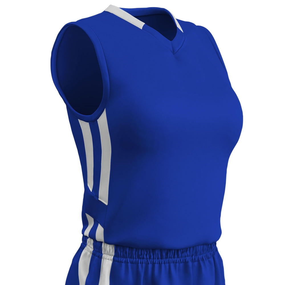 Muscle DRI-GEAR Basketball Jersey - Royal White - Womens - Medium