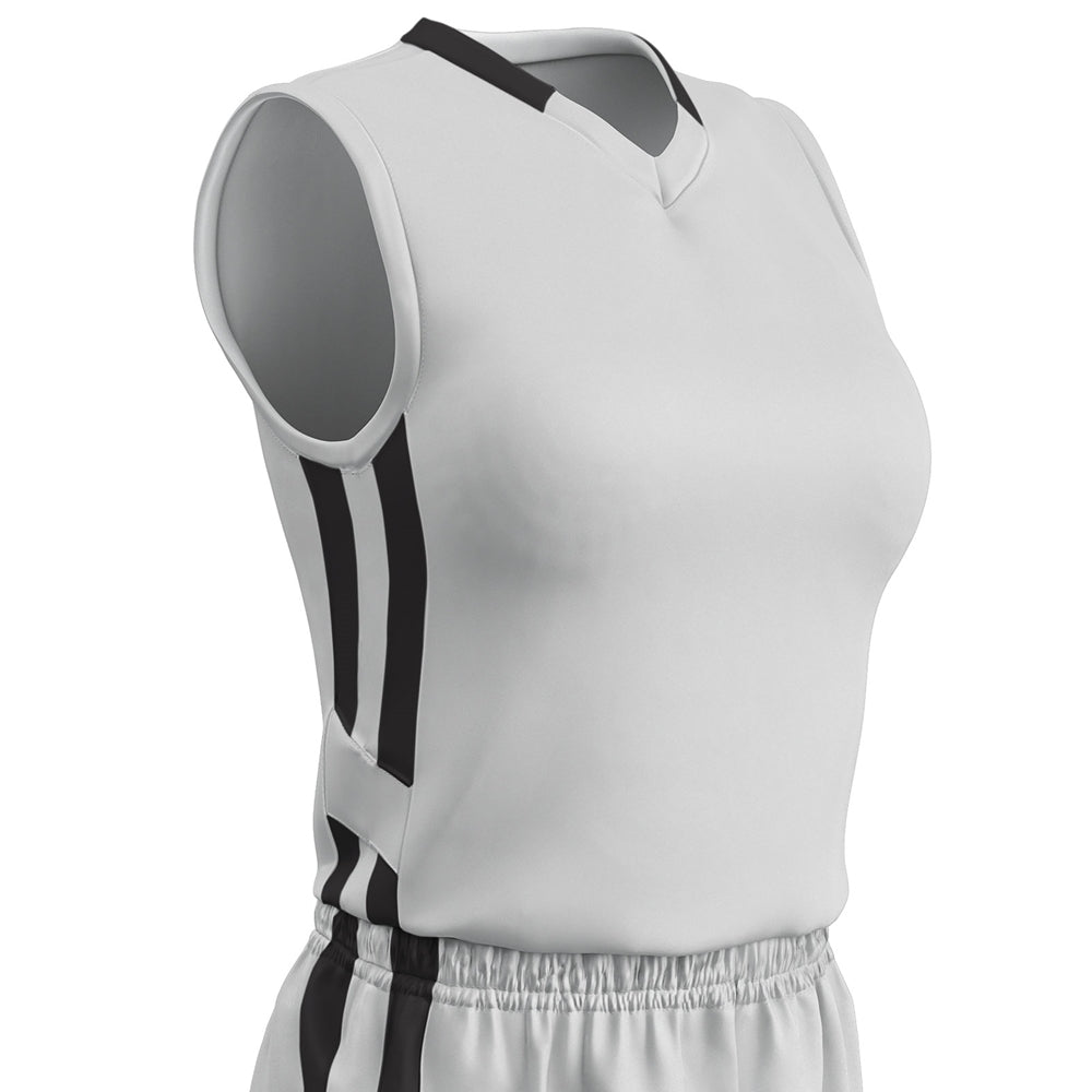 Muscle DRI-GEAR Basketball Jersey - White Black - Womens - XXLarge