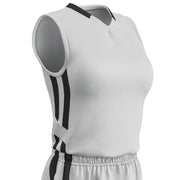 Muscle DRI-GEAR Basketball Jersey - White Black - Womens - XXLarge