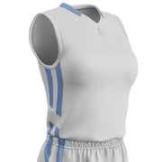 Muscle DRI-GEAR Basketball Jersey - White Light Blue - Womens - Extra-Large