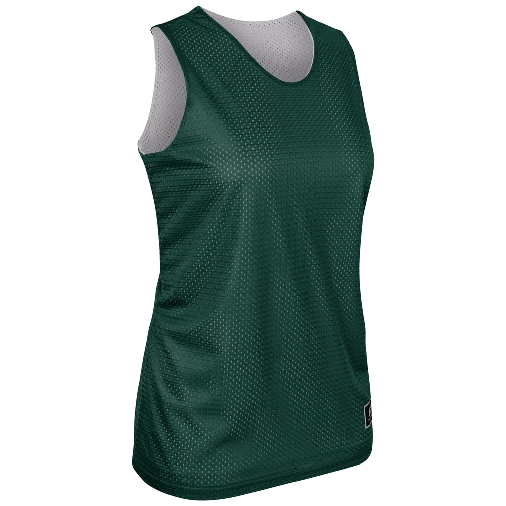 Polyester Reversible Basketball Jersey - Forest Green White - Womens - Small