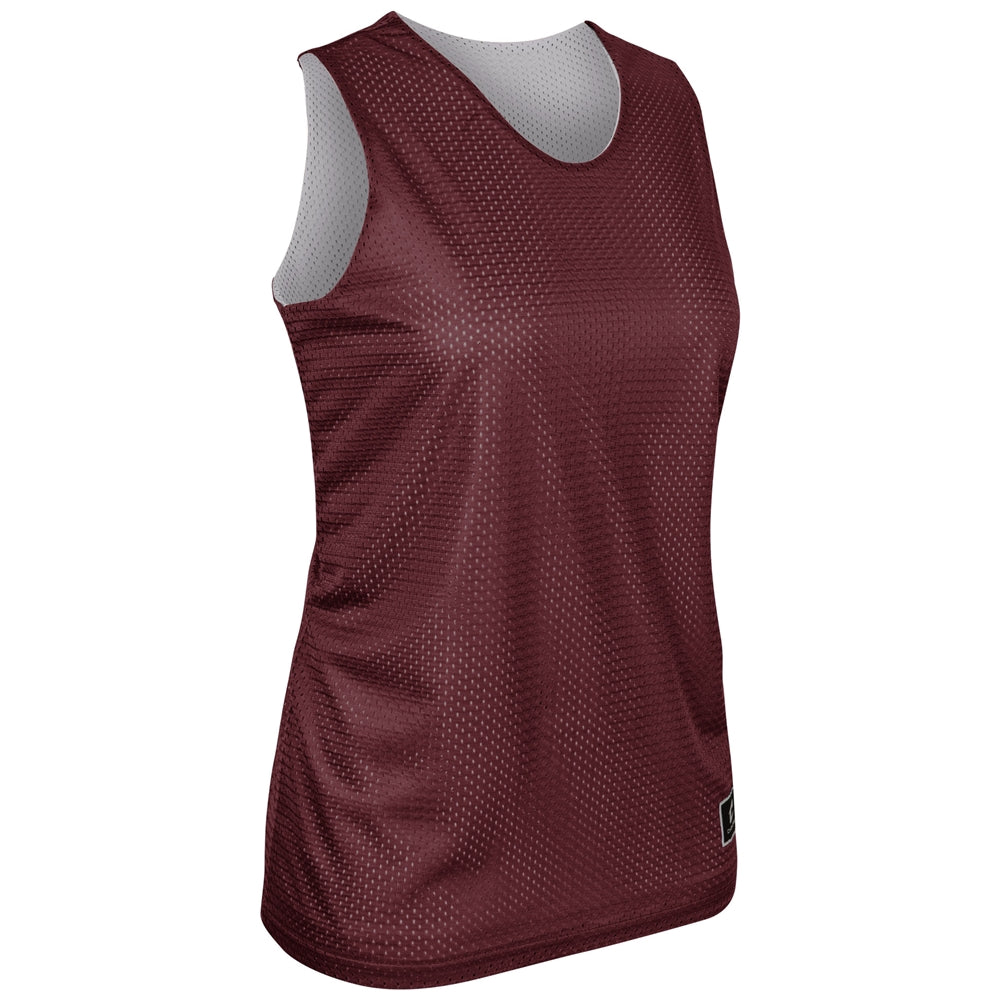 Polyester Reversible Basketball Jersey - Maroon White - Womens - Extra-Large