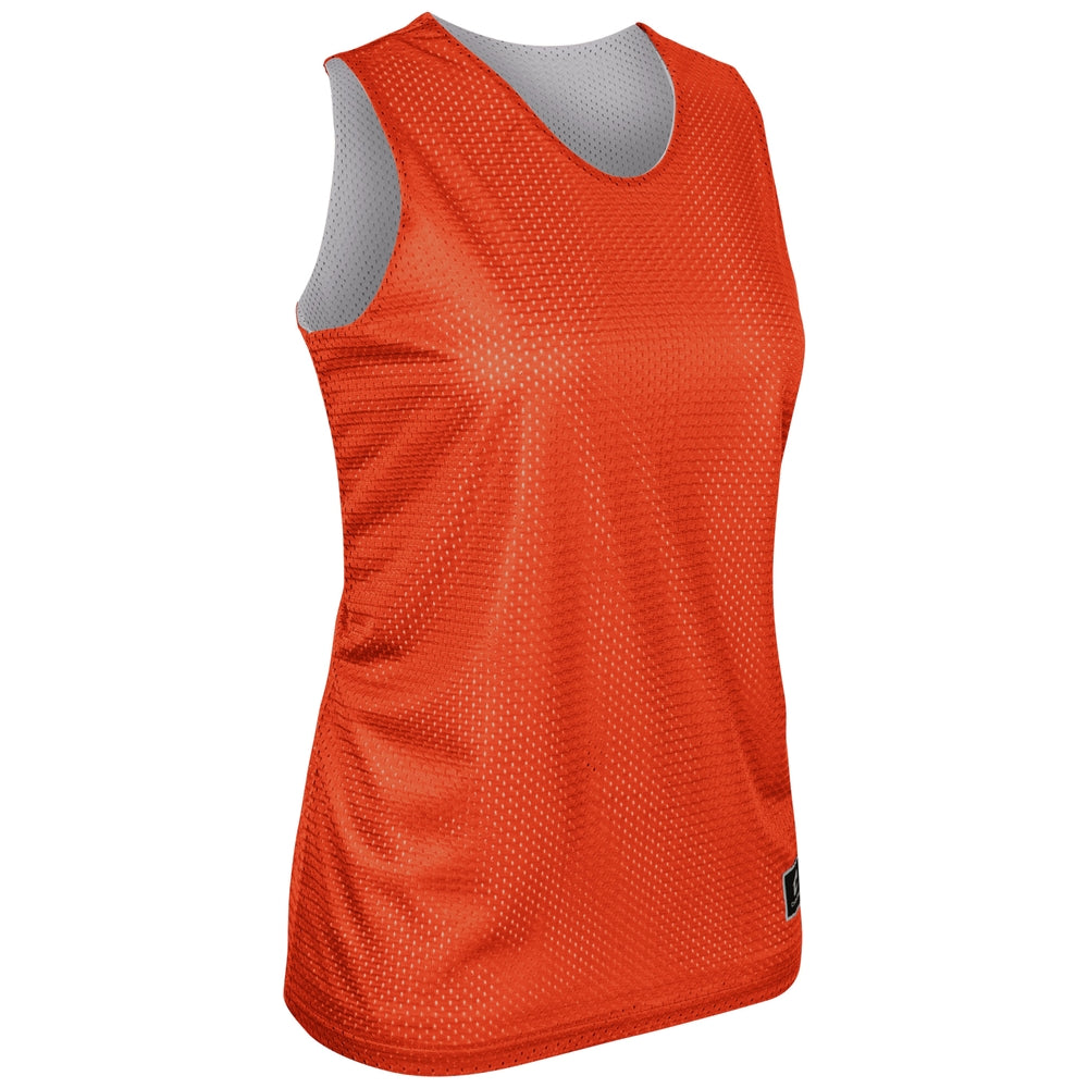 Polyester Reversible Basketball Jersey - Orange Body White Body - Womens - Extra-Large