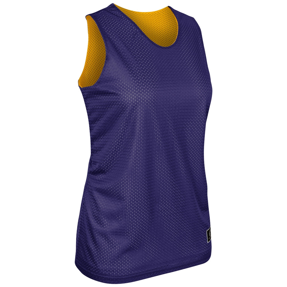 Polyester Reversible Basketball Jersey - Purple Gold - Womens - Small