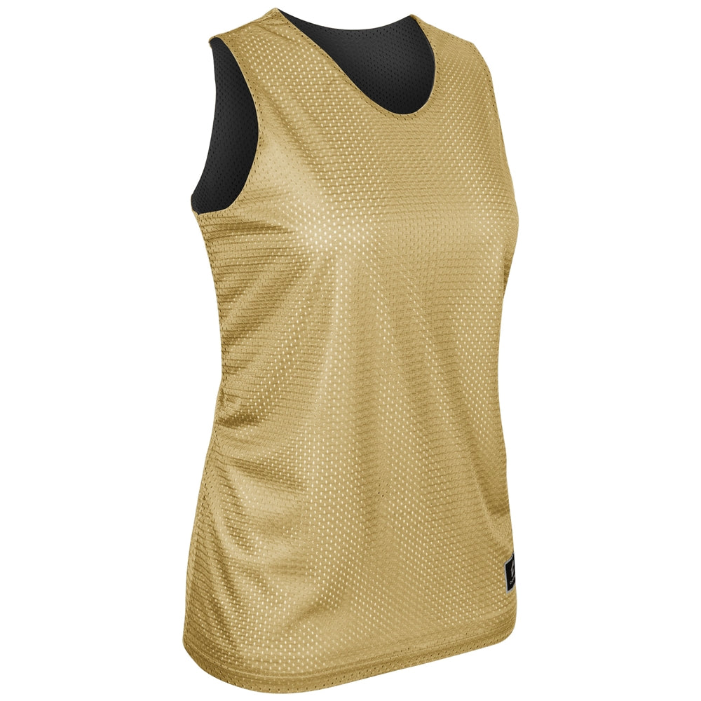 Polyester Reversible Basketball Jersey - Vegas Gold Black - Womens - Large