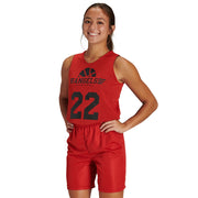 Polyester Reversible Basketball Jersey - Women's - Scarlet, White - Womens - Small