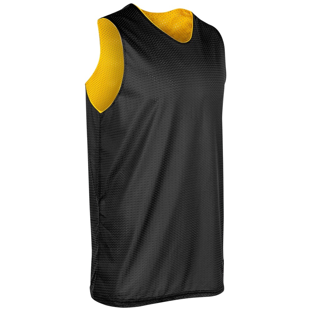 Polyester Reversible Basketball Jersey - Black Gold - Youth - Small