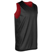 Polyester Reversible Basketball Jersey - Black Scarlet - Youth - Medium