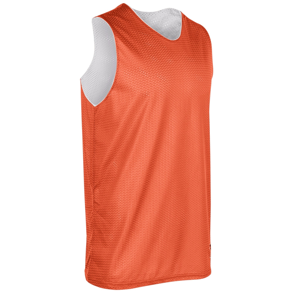 Polyester Reversible Basketball Jersey - Orange White - Youth - Small