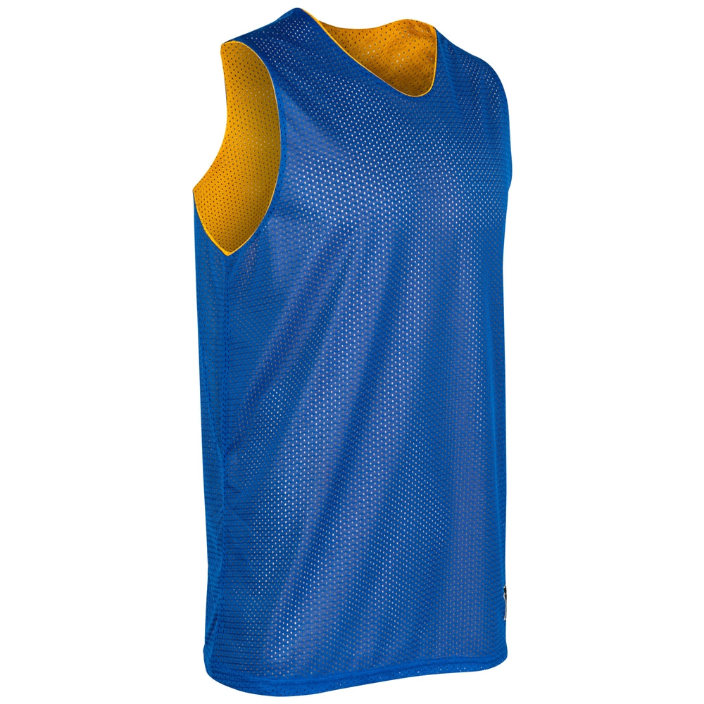 Polyester Reversible Basketball Jersey - Royal Gold - Youth - Large