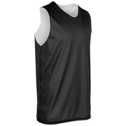 Polyester Reversible Basketball Jersey - Black White - Adult - Small