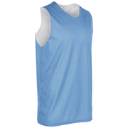 Polyester Reversible Basketball Jersey - Light Blue White - Adult - Medium