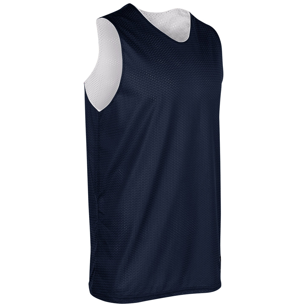Polyester Reversible Basketball Jersey - Navy White - Adult - XXLarge