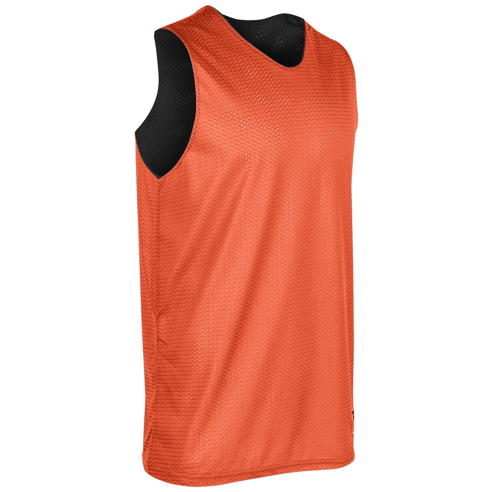 Polyester Reversible Basketball Jersey - Orange Black - Adult - XXLarge