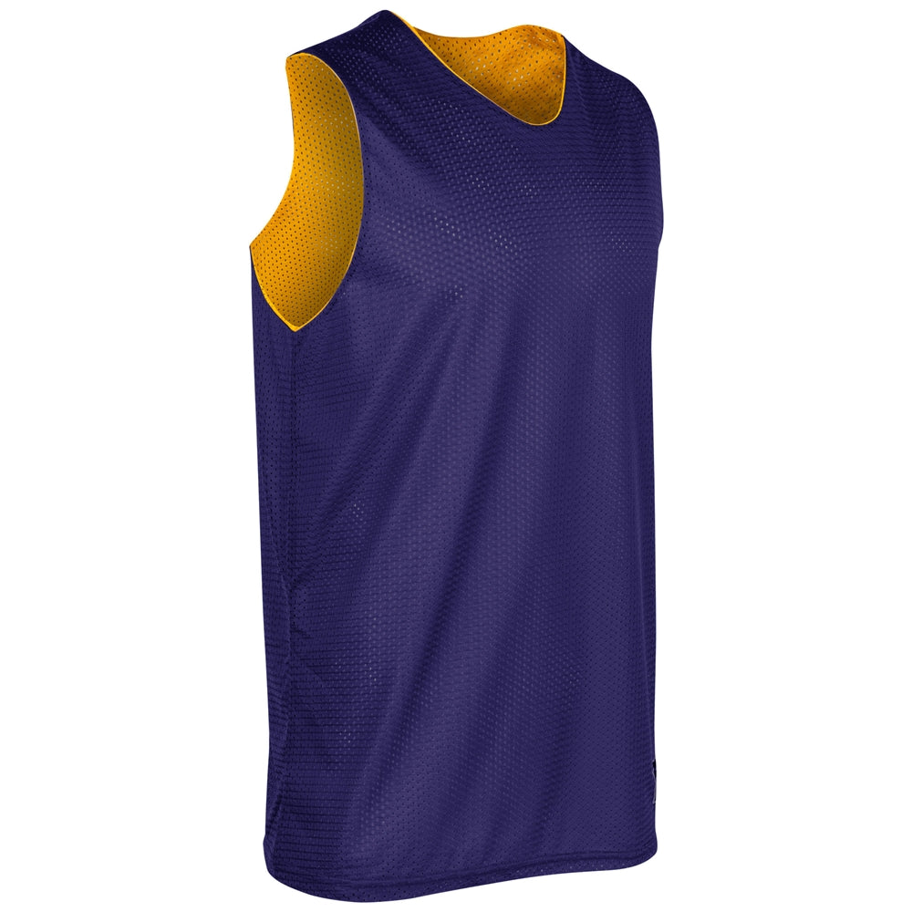 Polyester Reversible Basketball Jersey - Purple Gold - Adult - Medium