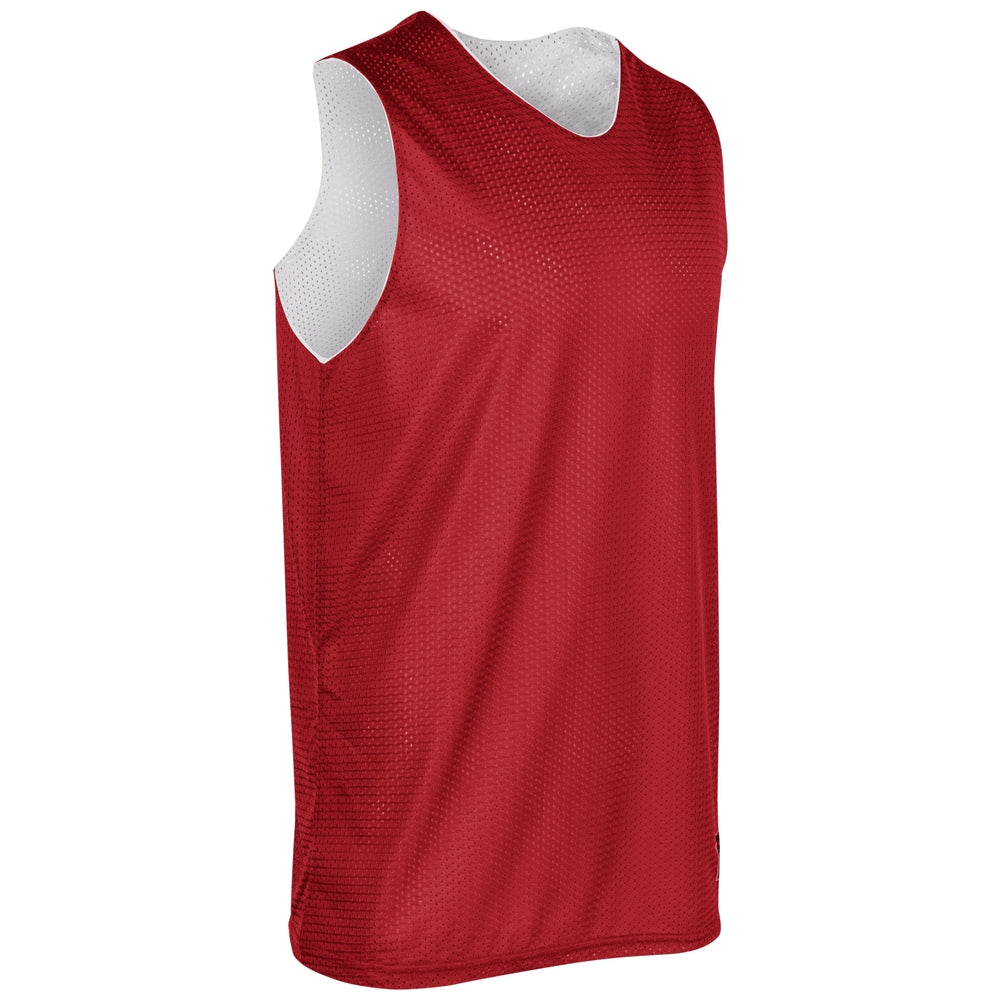 Polyester Reversible Basketball Jersey - Scarlet White - Adult - XXLarge