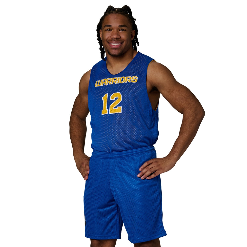 Polyester Reversible Basketball Jersey - Adult - Black Scarlet - Adult - 3XL