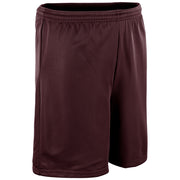 Polyester Micromesh Short - 7" Inseam Adult - Maroon - Adult - XXLarge