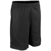 Polyester Micromesh Short - 9" Inseam Adult - Black - Adult - Extra-Small