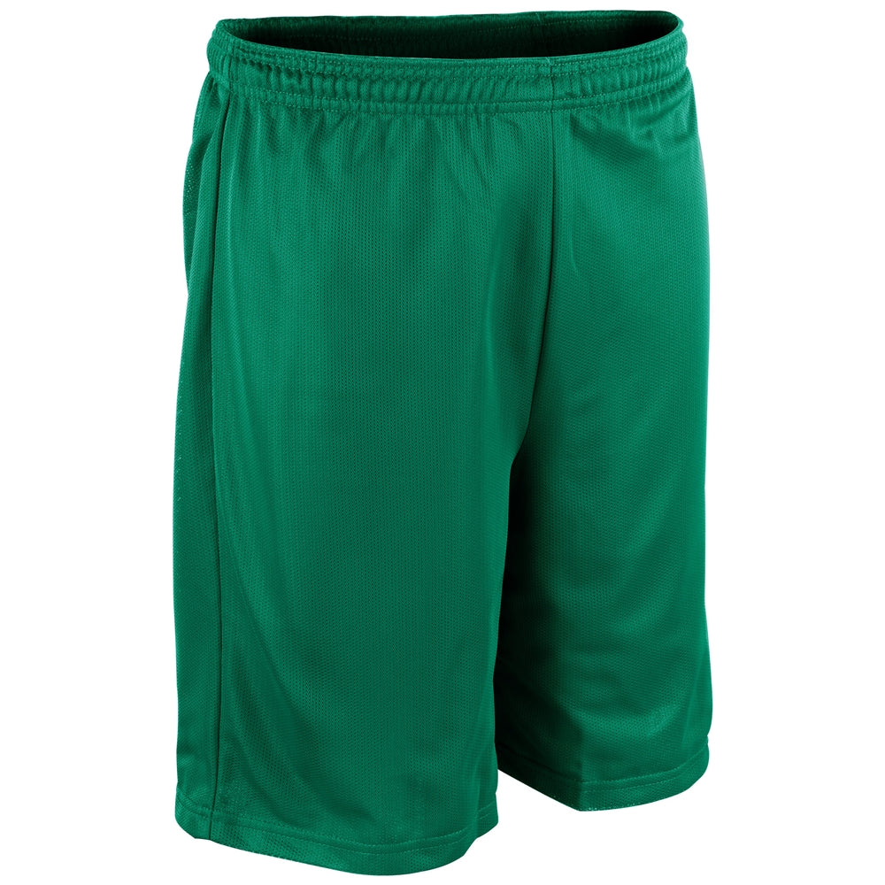 Polyester Micromesh Short - 9" Inseam Adult - Forest Green - Adult - Medium