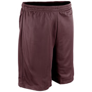 Polyester Micromesh Short - 9" Inseam Adult - Maroon - Adult - Extra-Small